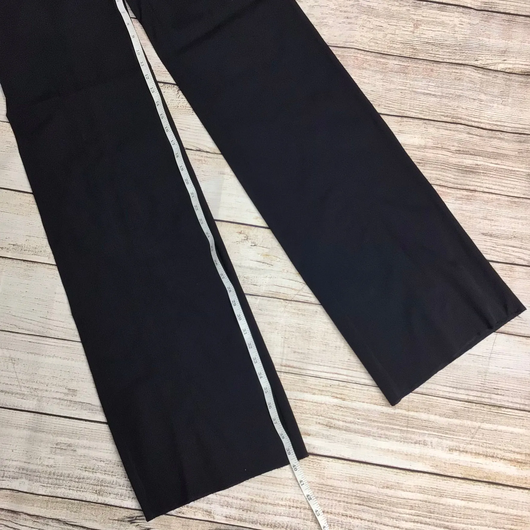 BNWT Fendi Blue Lana Compact Stretch Wool Blend Wide Leg Trousers Size 12 (40)