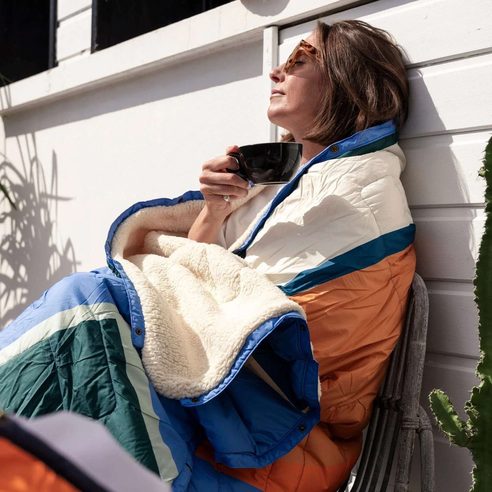 CloudTouch Fleece Poncho Blanket | 4-in-1