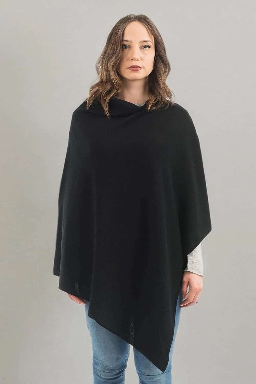 Dalle Piane Cashmere - Poncho cashmere blend - Made in Italy