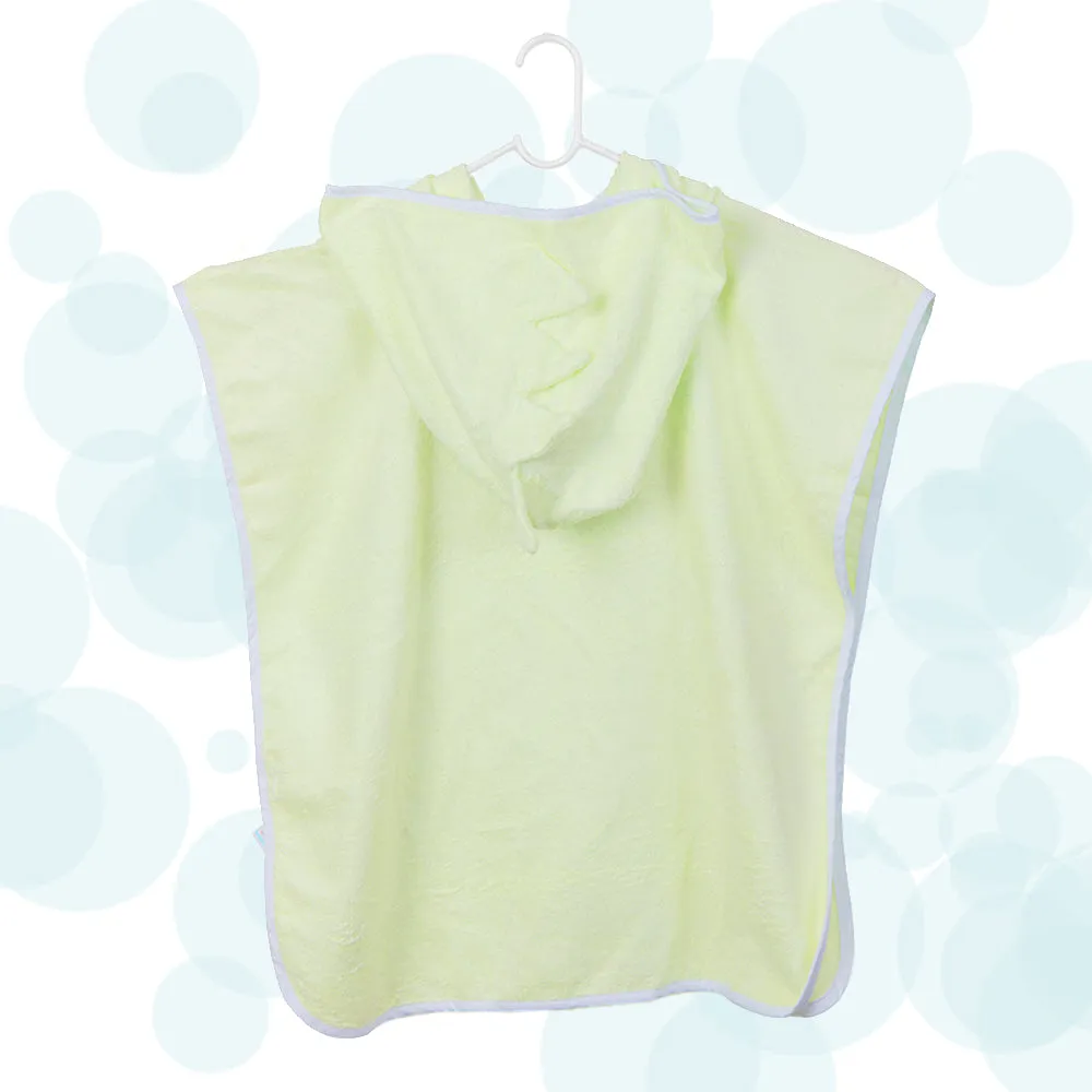 Fancy  Fluff Bamboo Cotton Baby Poncho - Dino