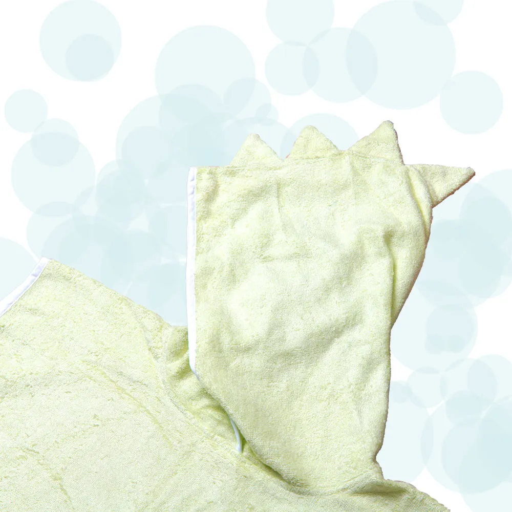 Fancy  Fluff Bamboo Cotton Baby Poncho - Dino