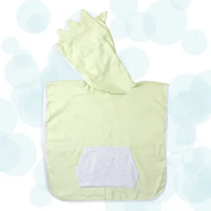 Fancy  Fluff Bamboo Cotton Baby Poncho - Dino