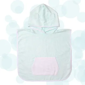 Fancy Fluff Bamboo Cotton  Poncho - Bear