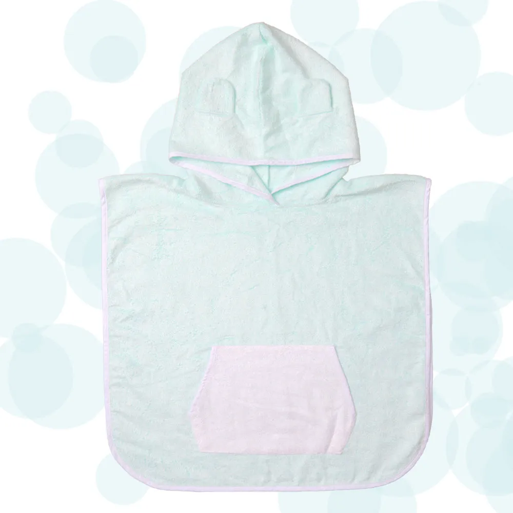 Fancy Fluff Bamboo Cotton  Poncho - Bear