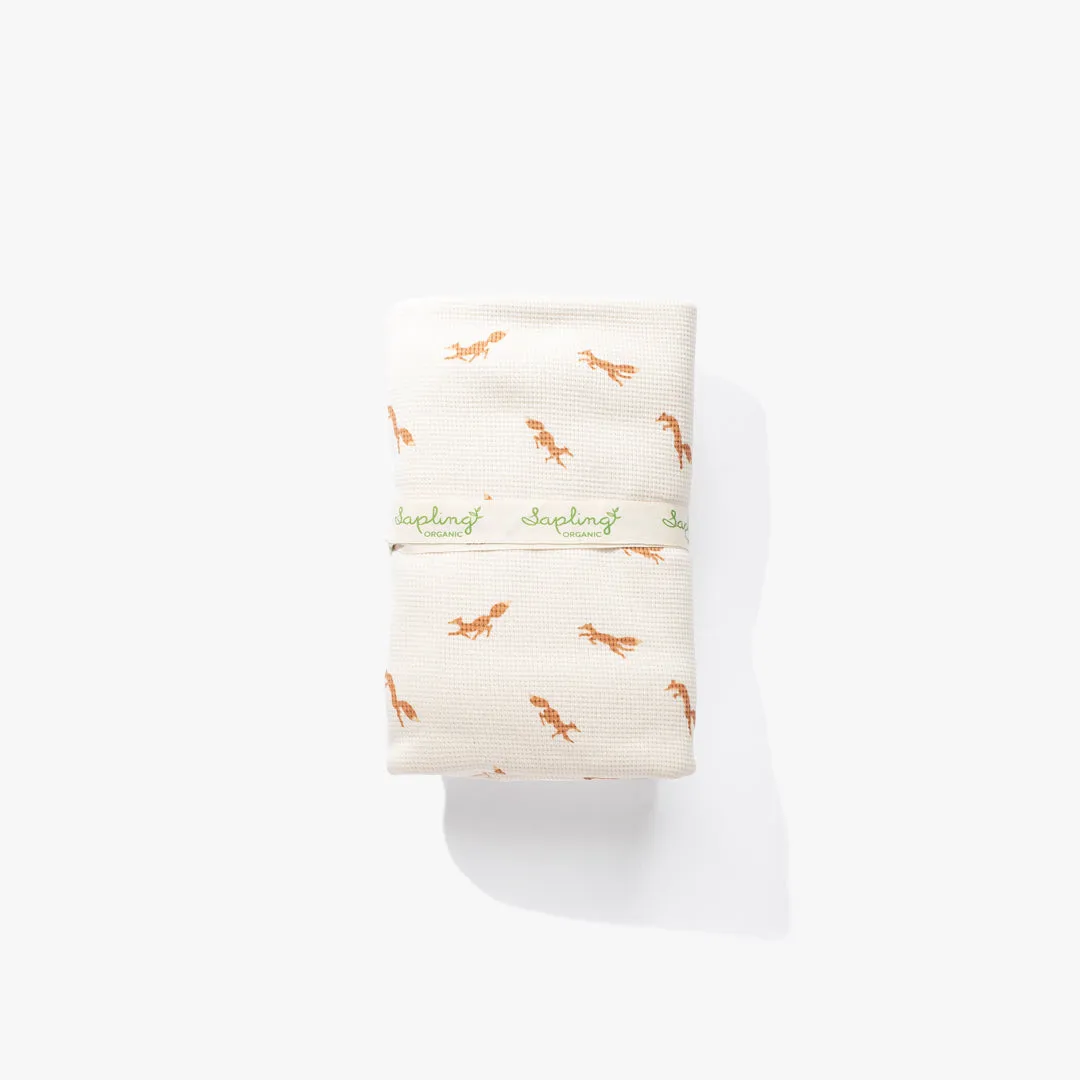 Fox Waffle Blanket