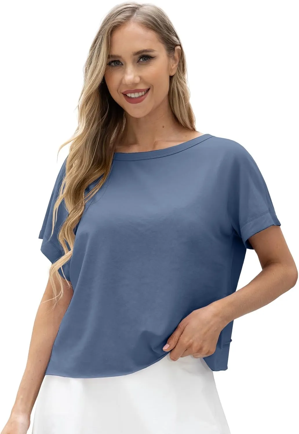 GRECERELLE Women's Open Back Workout Tops Backless Athletic Shirts Casual Crop Running Tee Y2k Yoga