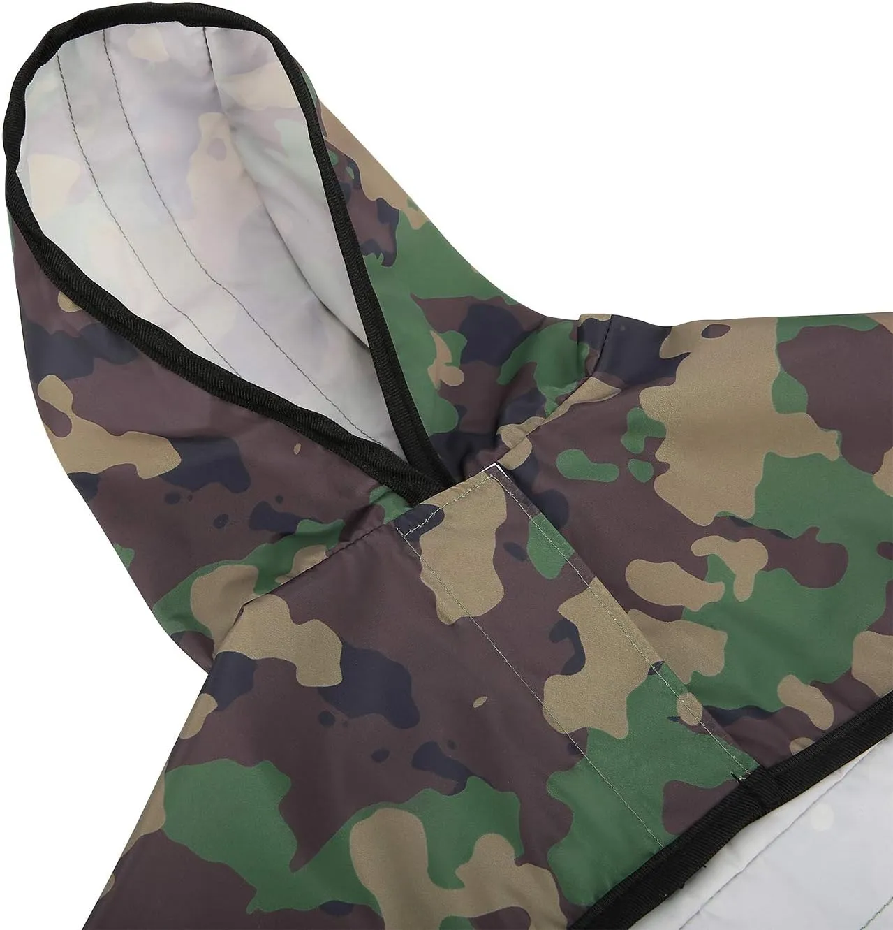 HDE Dog Raincoat Hooded Slicker Poncho for Small to X-Large Dogs and Puppies Camo - L