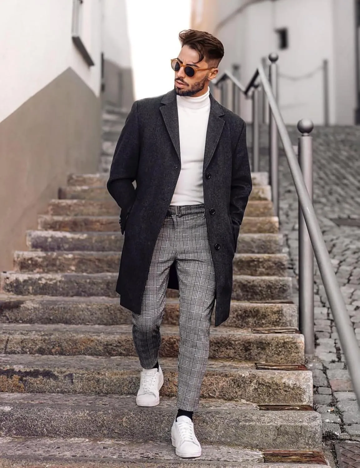 Mens Mock Neck T Shirts Pullover High Neck Turtleneck Premium Long Sleeve Sweaters for Men