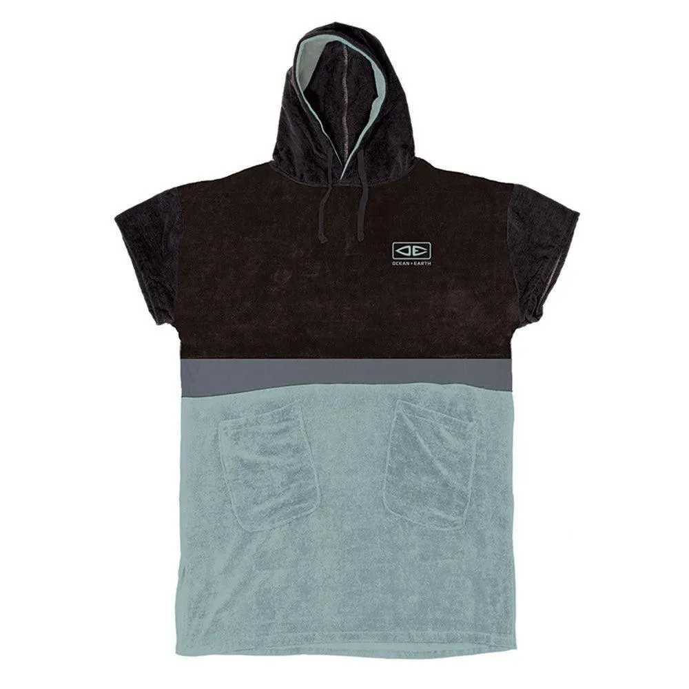 Ocean & Earth Strike Hooded Poncho Sea Mist