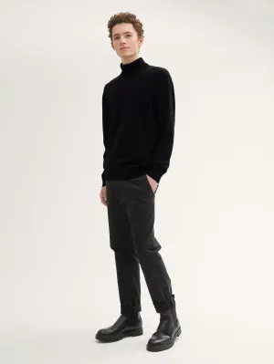 Tom Tailor Black Basic Turtle Neck Sweater