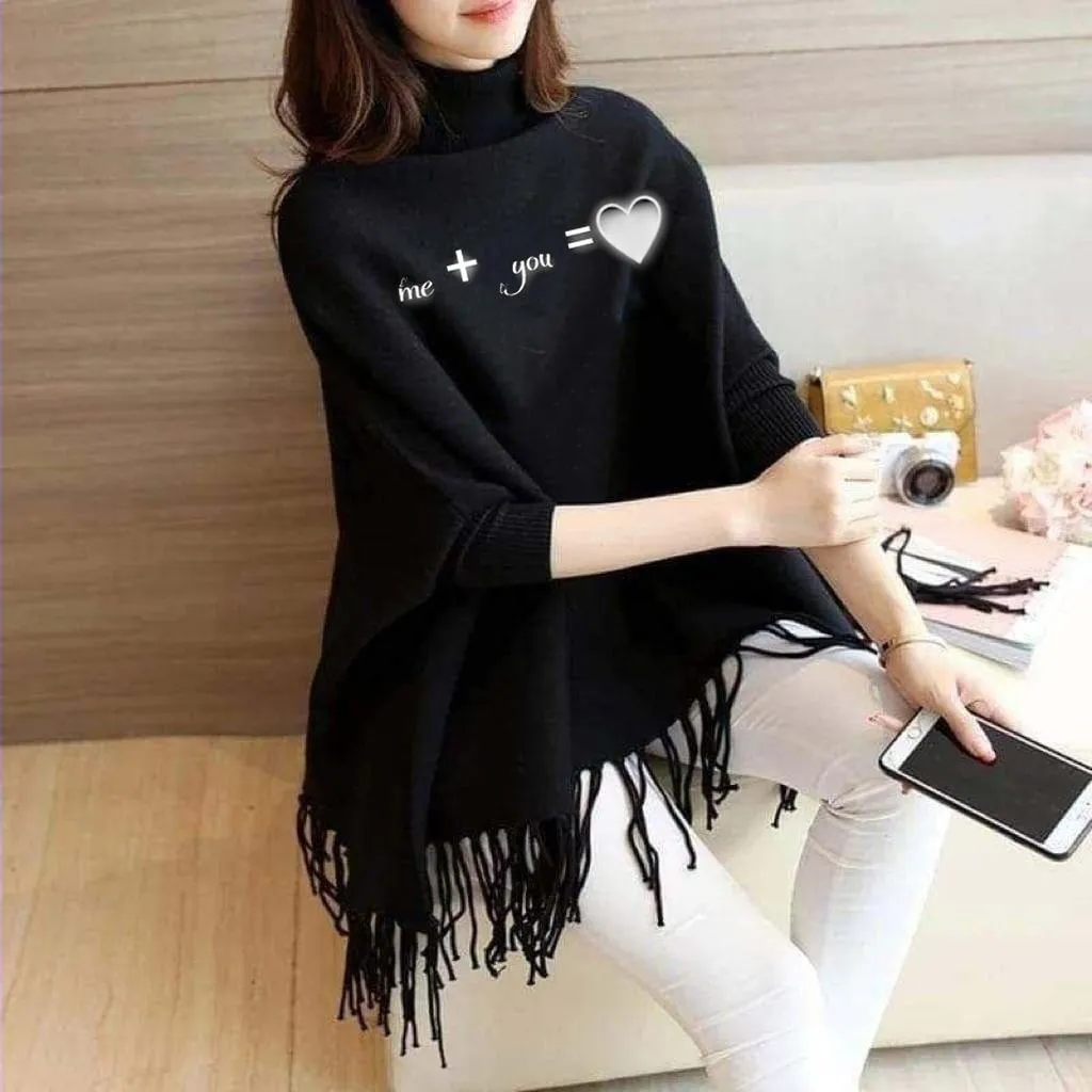 Winter Fleece Customized Printed Poncho!
